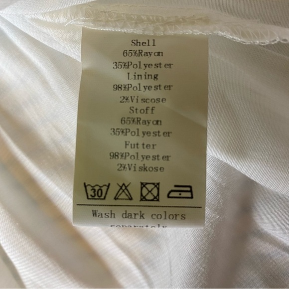 SCARLET DARKNESS Renaissance Medieval Pirate Shirring Steampunk Top White Size L - Picture 12 of 12